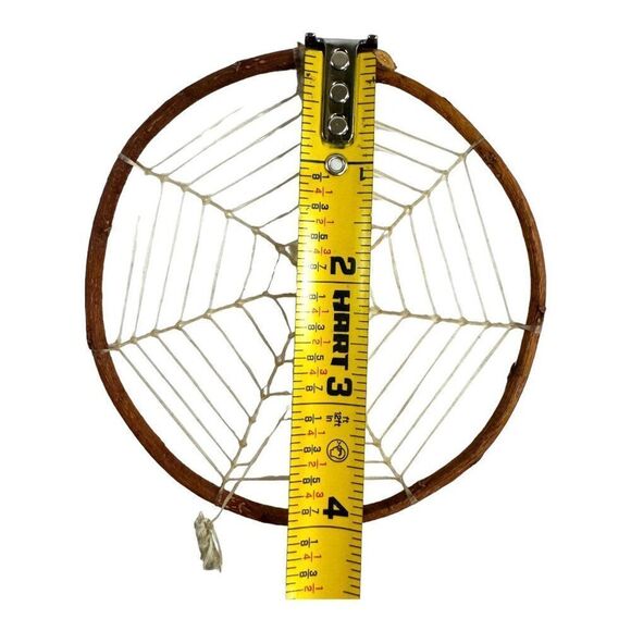 Handcrafted Dreamcatcher Feathers & Turquoise Bead 10” Hoop Southwest - Picture 7 of 7